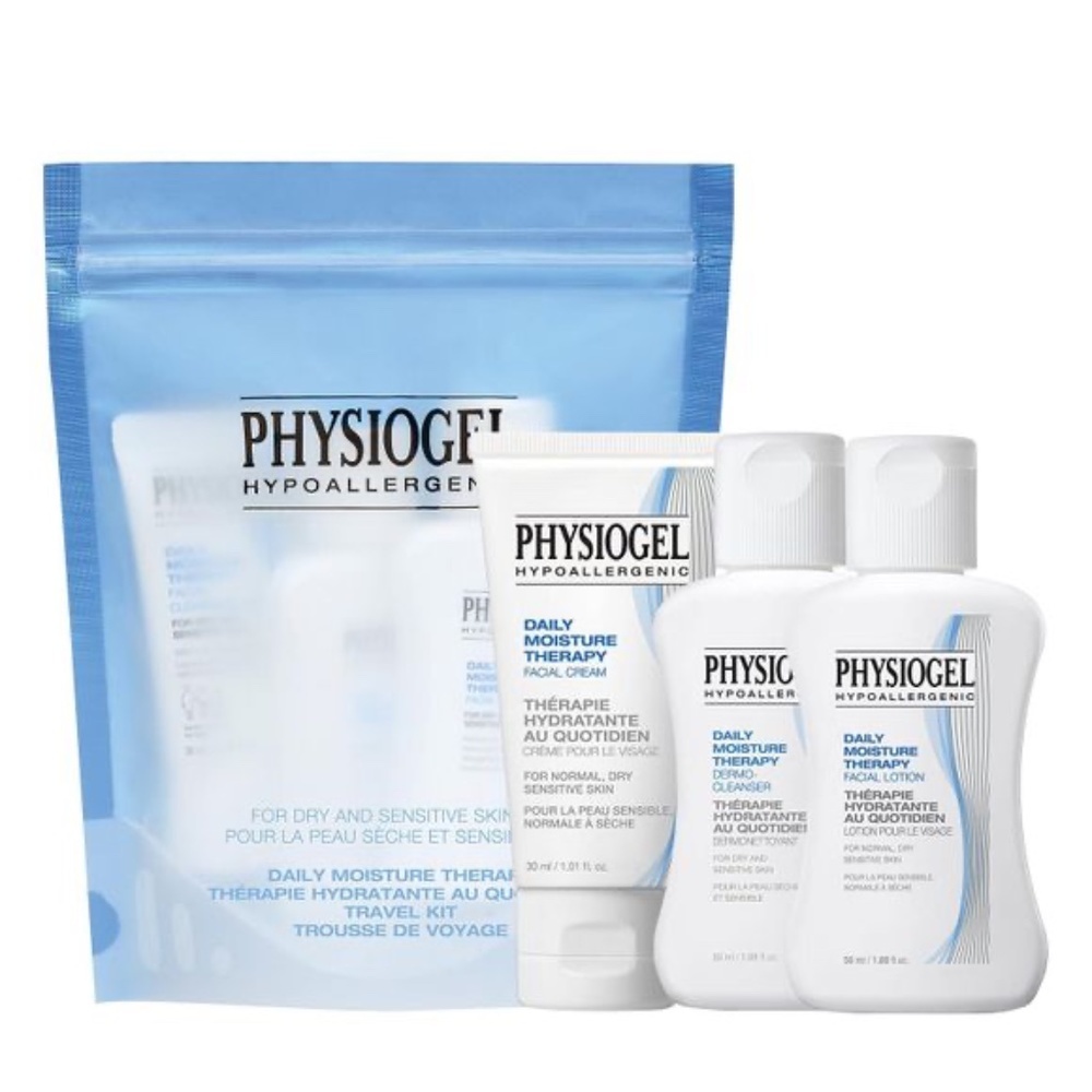 *PHYSIOGEL* 3-Pc Hypoallergenic Daily Moisture Therapy Travel Kit